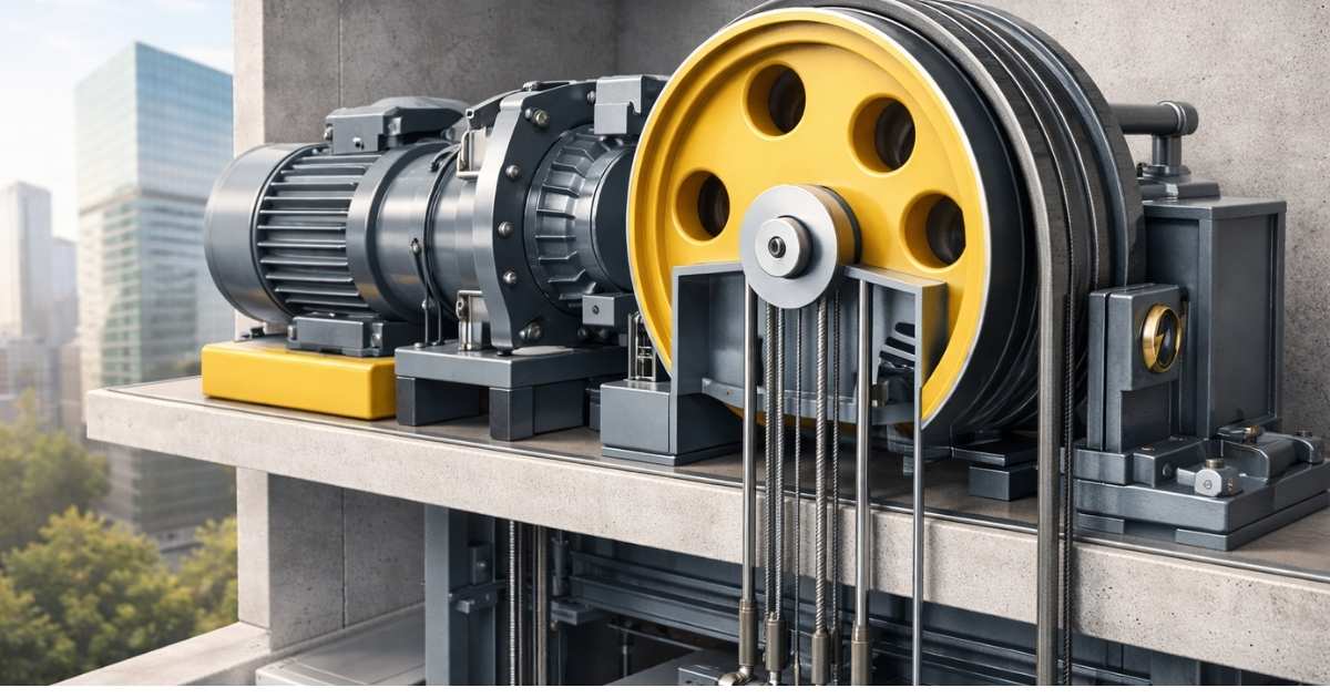 موتور آسانسور کششی